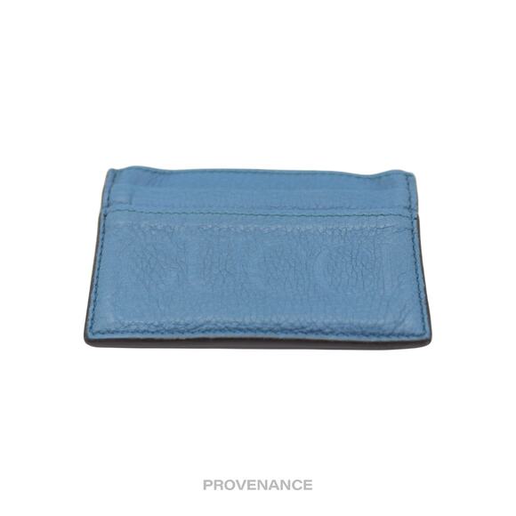 🔴 Gucci Large Logo Card Holder Wallet - Powder Blue Leather - Picture 5 of 6